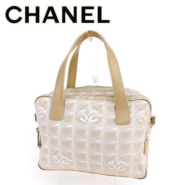  Chanel バッグ ハンドバッグ ニュートラベルライン ベージュ レディース 中古 Bag :T6451:ブランドデポTOKYO - 通販ショッピング