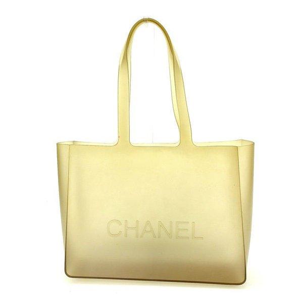  Chanel バッグ トートバッグ ロゴ クリアベージュ レディース 中古 Bag :Y4472:ブランドデポTOKYO - 通販ショッピング
