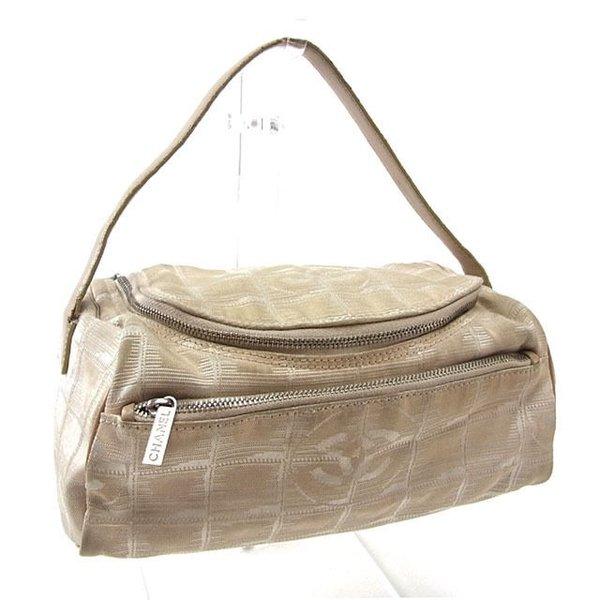  Chanel バッグ ハンドバッグ ニュートラベルライン ベージュ系 シルバー レディース 中古 Bag :Y2768:ブランドデポTOKYO - 通販ショッピング
