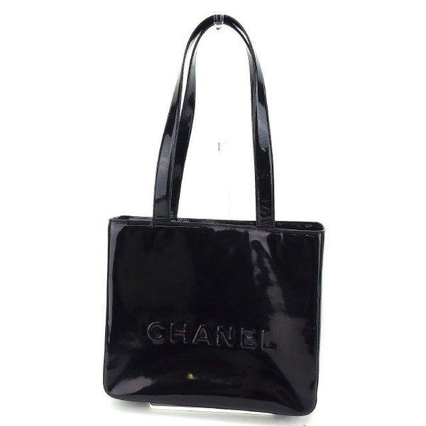  Chanel バッグ トートバッグ ロゴ ブラック レディース 中古 Bag :Y4742:ブランドデポTOKYO - 通販ショッピング