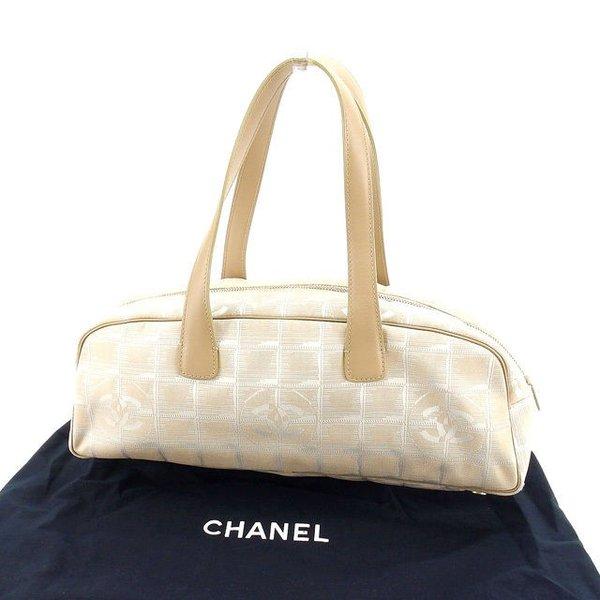  Chanel バッグ ハンドバッグ ニュートラベルライン ベージュ シルバー レディース 中古 Bag :Y3318:ブランドデポTOKYO - 通販ショッピング