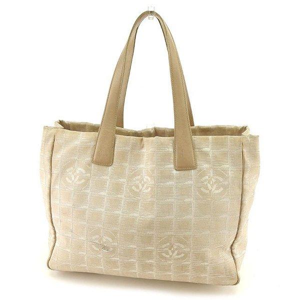  Chanel バッグ トートバッグ ニュートラベルライン ニュートラベルライントートMM ベージュ レディース 中古 Bag :T546:ブランドデポTOKYO - 通販ショッピング