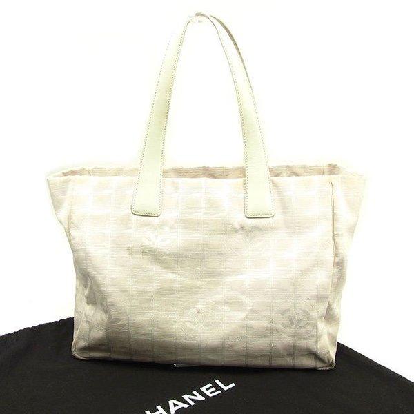  Chanel バッグ トートバッグ ニュートラベルライン トートMM ピンク ホワイト レディース 中古 Bag :Y7626:ブランドデポTOKYO - 通販ショッピング