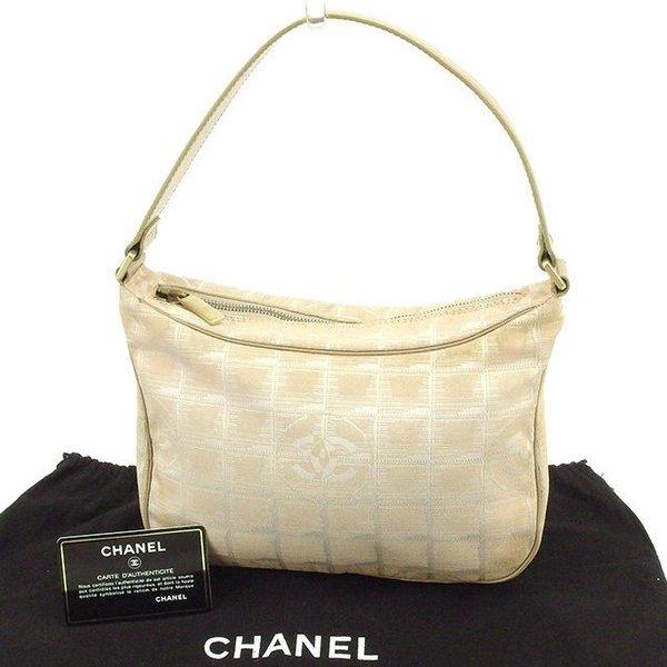  Chanel バッグ ショルダーバッグ ニュートラベルライン ベージュ ゴールド レディース 中古 Bag :T1692:ブランドデポTOKYO - 通販ショッピング