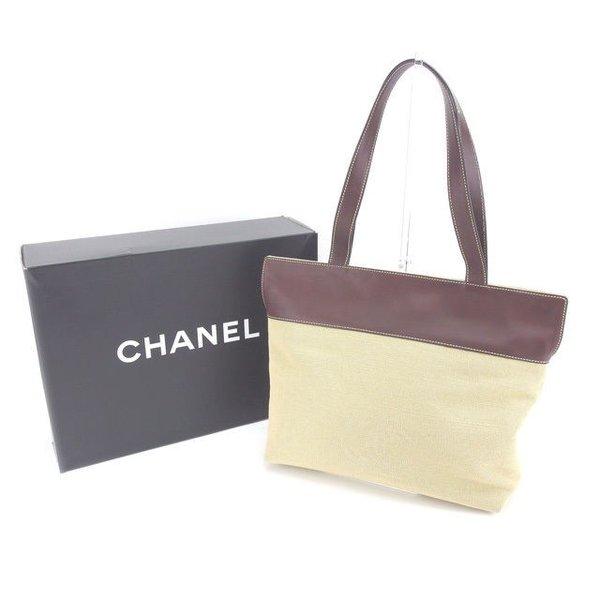  Chanel バッグ トートバッグ ココマークステッチ ベージュ ブラウン レディース 中古 Bag :Y4248:ブランドデポTOKYO - 通販ショッピング
