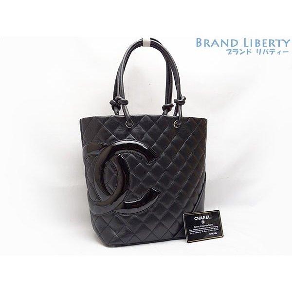 美品  カンボンライン ミディアム トートバッグ ショルダーバッグ ハンドバッグ ブラック A25167 :06455:Brand Liberty - 通販ショッピング