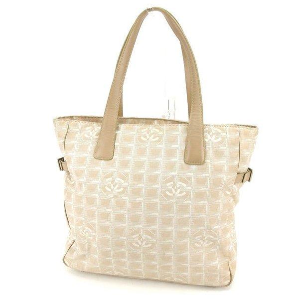  Chanel バッグ トートバッグ ニュートラベルライン トートGM ベージュ シルバー レディース 中古 Bag :Y4360:ブランドデポTOKYO - 通販ショッピング