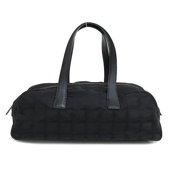 () ニュートラベルライン ミニボストン バッグ A15828 黒 ブラック ナイロン×レザー【ブランドバッグ】 【中古】 netshop :1-240601014919:とーたる - 通販ショッピング
