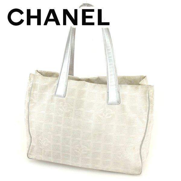  Chanel バッグ トートバッグ ニュートラベルライン ニュートラベルライントートMM シルバー レディース メンズ 中古 Bag :T6662:ブランドデポTOKYO - 通販ショッピング