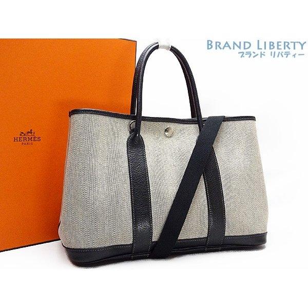 美品　エルメス　HERMES　ガーデンパーティTPM　2WAY トートバッグ　ハンドバッグ　ショルダーバッグ　グレー　□I :03376:Brand Liberty - 通販ショッピング