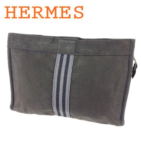エルメス Hermes バッグ クラッチバッグ フールトゥ ブラック グレー 灰色 レディース メンズ Bag 通販 ショッピング