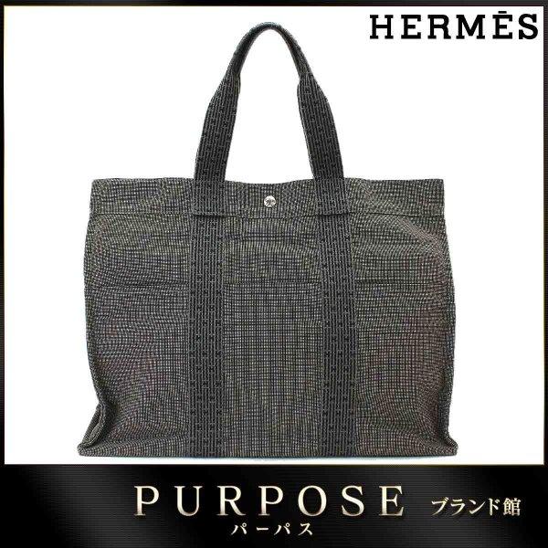 エルメス HERMES エールライン トート GM バッグ キャンバス グレー シルバー 金具 :90048123:PURPOSEパーパス・ヤフー店 - 通販ショッピング