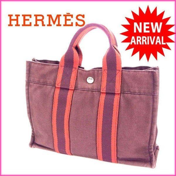 エルメス Hermes バッグ トートバッグ フールトゥ フールトゥトートＰＭ パープル ボルドー レディース 中古 Bag :Y205:BRAND DEPOT - 通販ショッピング