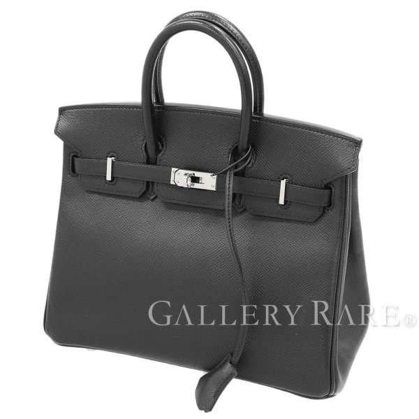 【サマーセール】エルメス バーキン25 cm ハンドバッグ ブラック×シルバー金具 ヴォーエプソン K刻印 HERMES Birkin バッグ 黒_エルメス HERMES_ブランド コピー 激安(日本最大級)