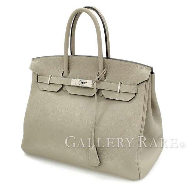 【サマーセール】エルメス バーキン35 cm ハンドバッグ トゥルティエールグレー×シルバー金具 トゴ R刻印 HERMES Birkin バッグ :4176411:GALLERY-RARE - 通販ショッピング