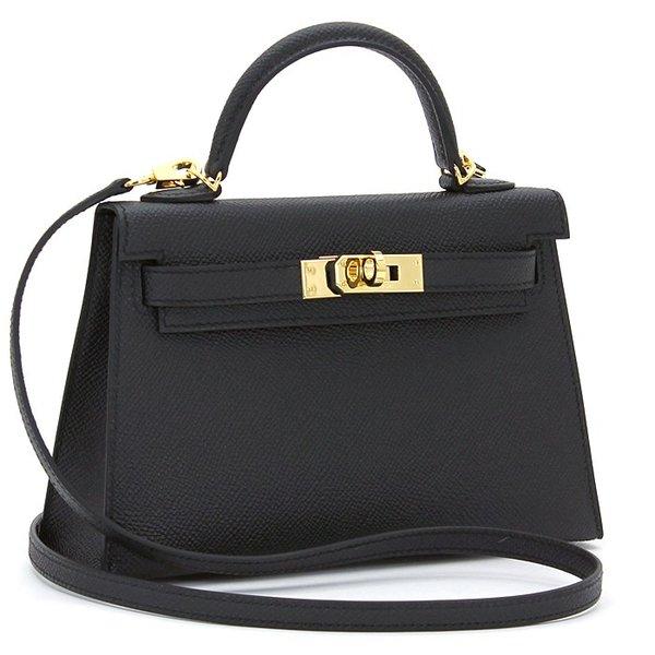 HERMES/エルメスケリー 2 ミニ 外縫い ヴォーエプソン 071302CC：ブラックX :7-071302cc-89-noir-x-1:サントノーレ Yahoo!店 - 通販ショッピング