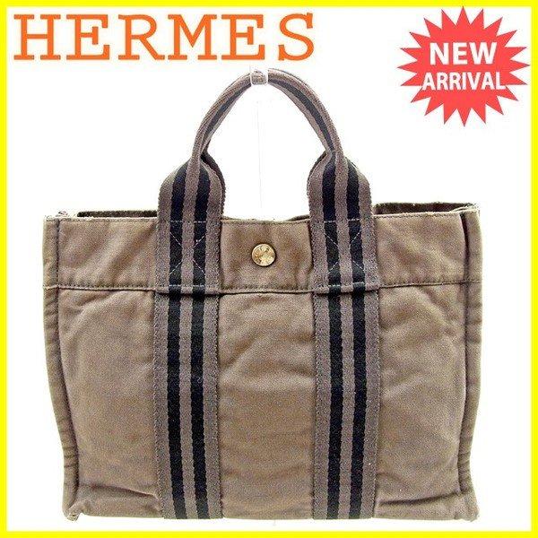 エルメス Hermes バッグ トートバッグ フールトゥ トートPM グレー ブラック レディース メンズ 中古 Bag :T404:BRAND DEPOT - 通販ショッピング