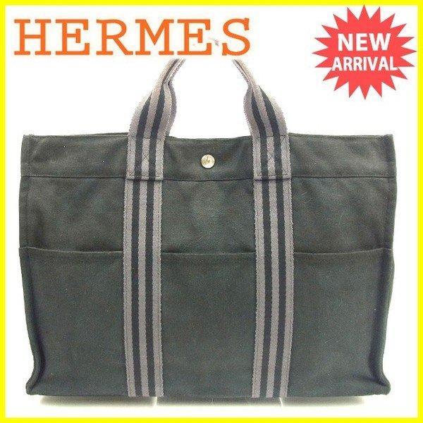 エルメス Hermes バッグ トートバッグ フールトゥ トートMM ブラック グレー レディース メンズ Bag 通販