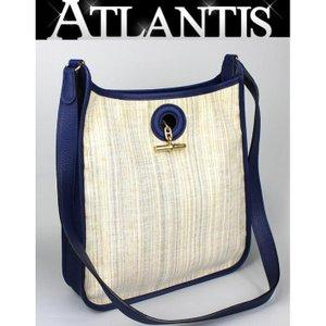 HERMES 銀座店 エルメス ヴェスパPM ショルダーバッグ Ｂ刻印 ブルーロイ :075500:atlantis - 通販ショッピング