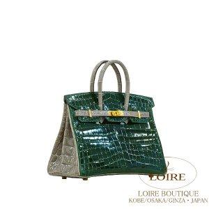 エルメス[HERMES]　バーキン 25cm[Birkin 25cm]　ニロティカス　ヴェールフォンセ×グリトゥールトゥレール　ゴールド金具 :1806404:ロワールブティック - 通販ショッピング