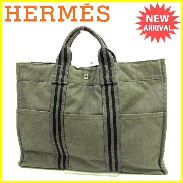 エルメス Hermes バッグ トートバッグ フールトゥ トートMM グレー ブラック レディース 中古 Bag :Y3653:BRAND DEPOT - 通販ショッピング