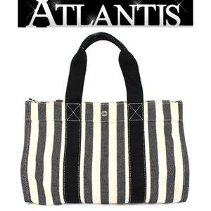 エルメス カンヌGM ハンドバッグ トートバッグ 黒×白 :042799:atlantis - 通販ショッピング