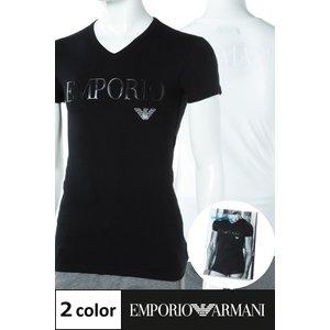 アルマーニ エンポリオアルマーニ Emporio Armani Ｔシャツアンダーウェア Tシャツ 半袖 Vネック メンズ 110810 CC716 ブラック ホワイト :set-ea-tsh-03:DIFFUSION - 通販ショッピング