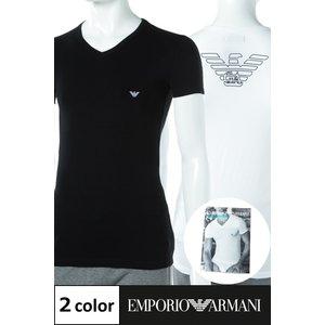 アルマーニ エンポリオアルマーニ Emporio Armani Ｔシャツアンダーウェア Tシャツ 半袖 Vネック メンズ 110810 CC735 ブラック ホワイト :set-ea-tsh-02:DIFFUSION - 通販ショッピング
