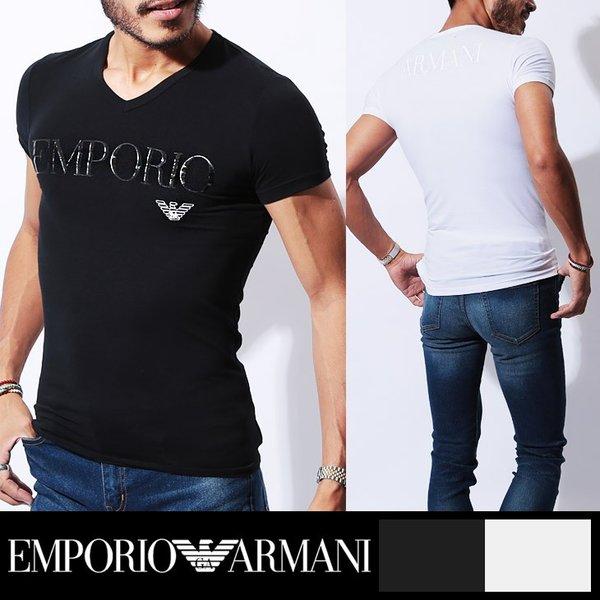 エンポリオアルマーニ Tシャツ 半袖 Vネック メンズ :110810-cc716