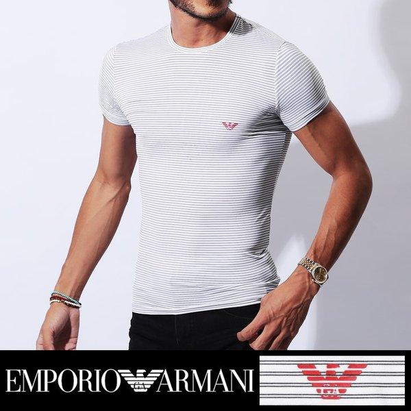 エンポリオアルマーニ 半袖Tシャツ メンズ クルーネック 丸首 EMPORIO ARMANI 2018 :111035-535:Crazy Ferret - 通販ショッピング