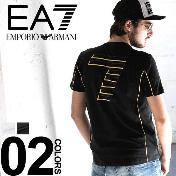 エンポリオアルマーニ EMPORIO ARMANI EA7 Tシャツ 半袖 バックプリント エンブレム ゴールド ブランド メンズ EA3ZPTA4PJL2Z Tshirts :7537214254:ゼンオンライン - 通販ショッピング