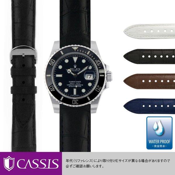 ロレックス サブマリーナ ROLEX Submariner にぴったりの 時計ベルト CASSIS カシス CAOUTCHOUC CROCO U0043001 完全防水 腕時計ベルト 時計 バンド あすつく :U0043001RLXSbB:mano-a-mano 時計ベルト専門店 - 通販ショッピング