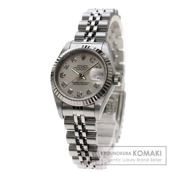 ROLEX ロレックス 69174G デイトジャスト 10Pダイヤモンド 腕時計 ステンレス レディース 中古 :00110100:ブランド京の蔵小牧 - 通販ショッピング