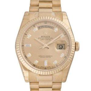 ROLEX ロレックス デイデイト 118238A シャンパンゴールド メンズ :2710004240019:GINZA LoveLove - 通販ショッピング