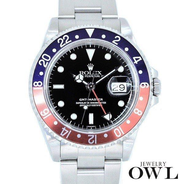 ロレックス ROLEX GMTマスター 16700 A番 ペプシ　ギャランティー 中古 メンズ 腕時計 :rx-4:ジュエリーオウル - 通販ショッピング
