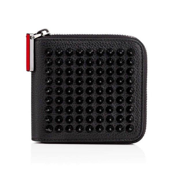 クリスチャンルブタン 財布 折り畳み メンズ パネトーネ スタッズ ジップ Christian Louboutin Panettone Zip Wallet ブラック Black 1175094CM53 :1175094cm53:Luxury Showcase - 通販ショッピング