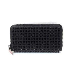 美品 Christian louboutin クリスチャンルブタン 1165044CM53 Panettone Wallet パネトーネ ウォレット スパイク スタッズ ラウンドファスナー 長財布 ☆激安★ 通販