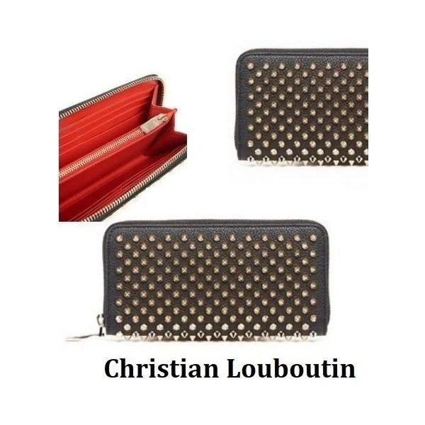 Christian Louboutin クリスチャンルブタン Panettone スタッズ レザー 長財布　1185059CM6S :za86w8cngy:ahn select Yahoo!店 - 通販ショッピング