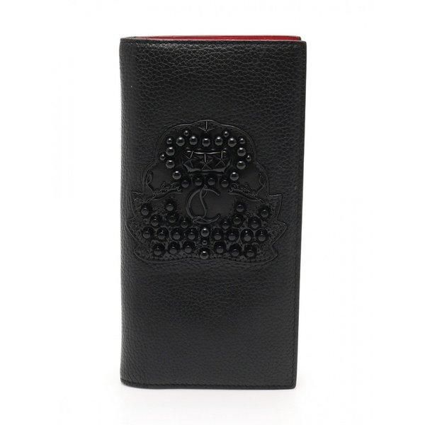 クリスチャン ルブタン Christian Louboutin Naxos Wallet エンブレム 二つ折り長財布 レザー 黒 スタッズ レディース 中古 :248952:RECLOヤフーショップ - 通販ショッピング