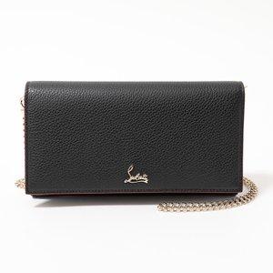 Christian Louboutin クリスチャンルブタン 1185068 レザー ショルダーウォレット チェーンバッグ クラッチ ポシェット 財布 カラー :300228802:インポートセレクト musee - 通販ショッピング