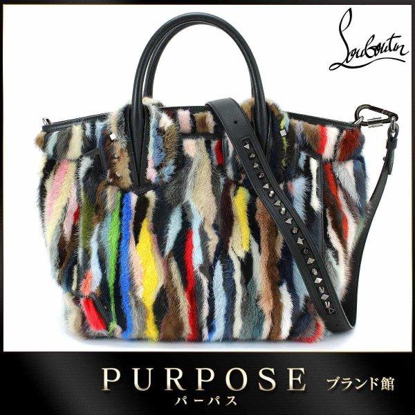 未使用 展示品 クリスチャン ルブタン CHRISTIAN LOUBOUTIN エロイーズ 2WAY トート バッグ ミンク カーフ レザー マルチ :90030084:PURPOSEパーパス・ヤフー店 - 通販ショッピング