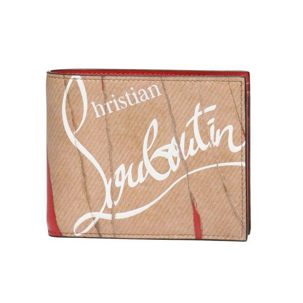 Christian Louboutin　クリスチャン ルブタン 二つ折り財布 COOLCOIN KRAFT LOUBI　クールコイン クラフト ルビ 3185053 F036 :25632:インポートショップドゥーブル - 通販ショッピング