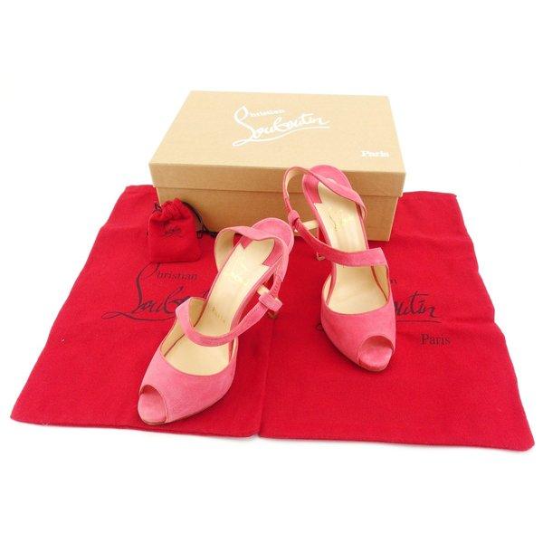 ルブタン Christian Louboutin サンダル ピンク レディース 未使用品 中古 Sandals :Y3796:ブランドデポTOKYO - 通販ショッピング