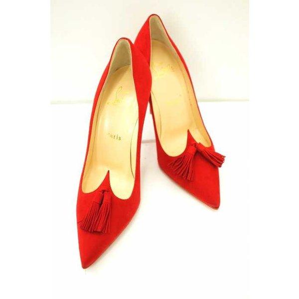 クリスチャンルブタン CHRISTIAN LOUBOUTIN パンプス レディース サイズ37 1/2 GWALIOR PUMP 100 SUDE タ :6613330622770:ブランド古着販売のBAZZSTORE - 通販ショッピング