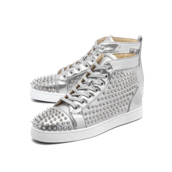 Christian Louboutin　クリスチャン ルブタン スニーカー　ハイカット LOUIS FLAT SPIKES　ルイス フラット スパイクス 1180210 SV71 :24727:インポートショップドゥーブル - 通販ショッピング