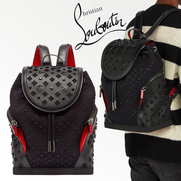 クリスチャンルブタン Christian Louboutin Explorafunk スパイク バックパック リュック ブラック 3185030 B256 :bym1015550:JURER ヤフーショップ - 通販ショッピング