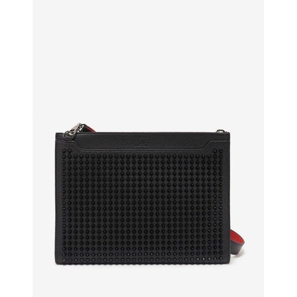 クリスチャン ルブタン Christian Louboutin メンズ バッグ Skypouch Leather Spikes Bag Black :cb2-ff5cde3823:フェルマート fermart シューズ - 通販ショッピング