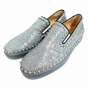 クリスチャンルブタン Christian louboutin スリッポン スニーカー PIK BOAT ピックボート スパイク スタッズ グリッター 靴 42 ディスコボール ☆AA★ :177-901808010075:ブランド古着販売のベクトル - 通販ショッピング