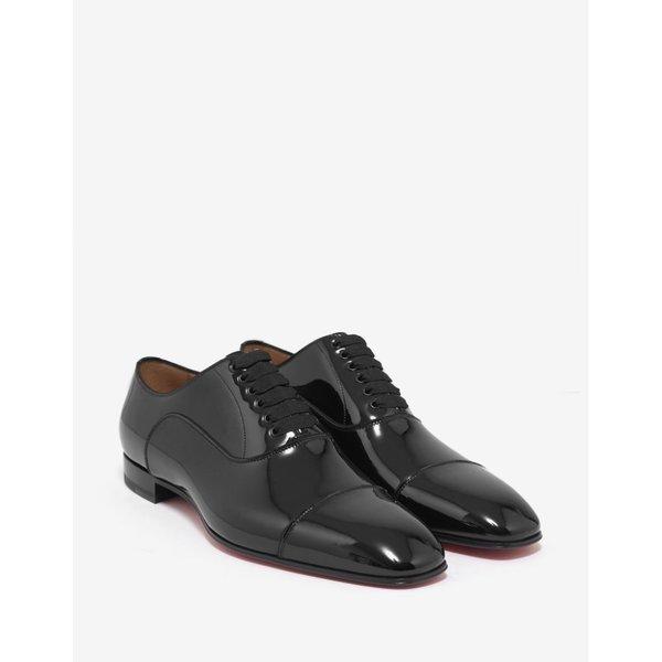 クリスチャン ルブタン Christian Louboutin メンズ 革靴・ビジネスシューズ シューズ・靴 Greggo Flat Patent Leather Oxford Shoes Black :cb2-ff0bc145b1:フェルマート fermart シューズ - 通販ショッピング