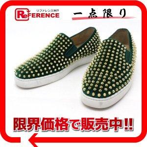 Christian Louboutin クリスチャンルブタン スタッズ メンズシューズ スニーカー グリーン メンズ 【中古】 :106500-8514:リファレンス コレクション - 通販ショッピング